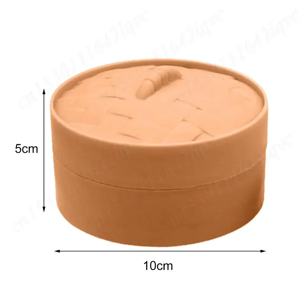 Fake Bun Sensory Toy Food Steamer Stretchy Desk Toys Kawaii Soft Dumpling Bun Simulation Fidget Squishes Stress Balls Toy